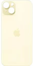 Задняя крышка корпуса Apple iPhone 15 Plus (small hole) Original Yellow - фото Задняя крышка корпуса Apple iPhone 15 Plus (small hole) Original Yellow