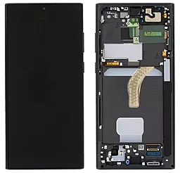 Дисплей Samsung Galaxy S22 Ultra S908 с тачскрином и рамкой, original PRC, Black - фото Дисплей Samsung Galaxy S22 Ultra S908 с тачскрином и рамкой, original PRC, Black