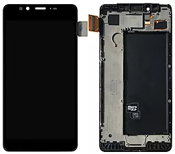 Дисплей Microsoft Lumia 950 (RM-1104, RM-1105, RM-1118) с тачскрином и рамкой, Black