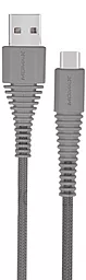 USB Кабель Momax Tough Link USB Type-C Grey (DTA5A)