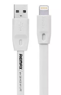 Кабель Remax Full Speed USB-A - Lightning 12w 2.4a 2м cable White (RC-001i) - фото 1