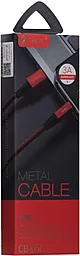Кабель Celebrat CB-05 USB-A - Lightning 12w 3a 1м cable Red - миниатюра 2 Кабель Celebrat CB-05 USB-A - Lightning 12w 3a 1м cable Red - миниатюра 2