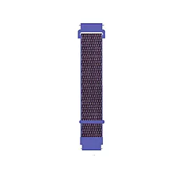 Змінний ремінець для розумного годинника Nylon Style BeCover для Xiaomi Amazfit Bip 20mm Lite/Bip S Lite/Bip 3/3 Pro, GTR 42mm, GTS, TicWatch S2/TicWatch E, GTS 3/2 mini Purple (705828)