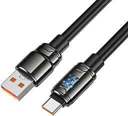 Кабель Hoco U143 USB-A - Type-C 15w 5a 1.2м cable Black - фото Кабель Hoco U143 USB-A - Type-C 15w 5a 1.2м cable Black