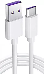 Кабель USB Puluz SYA001060203 25W 5A 2M USB Type-C cable white