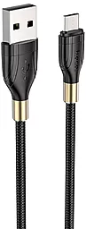 Кабель Hoco U92 Gold Collar USB-A - micro USB 12w 2.4a 1.2м cable Black - фото Кабель Hoco U92 Gold Collar USB-A - micro USB 12w 2.4a 1.2м cable Black
