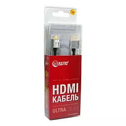 Видеокабель ExtraDigital micro HDMI > HDMI, 0.5m, v1.4b, 36 AWG, Gold, PVC, Ultra-Slim (KBH1600) - миниатюра 4