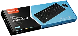 Комплект (клавіатура+мишка) Canyon USB Black (CNS-HSETW3-RU) - мініатюра 2