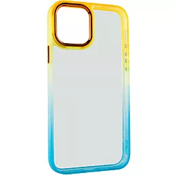 Чохол Epik TPU+PC Fresh sip series для Apple iPhone 13 Turquoise / Orange