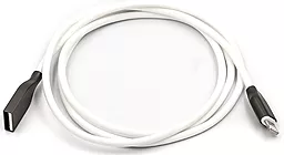 Кабель PowerPlant USB-A - Lightning 12w 2.4a 1м cable White - фото Кабель PowerPlant USB-A - Lightning 12w 2.4a 1м cable White