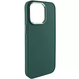 Чохол Epik TPU Bonbon Metal Style для Apple iPhone 13 Pro Max (6.7") Зелений / Pine green - мініатюра 2