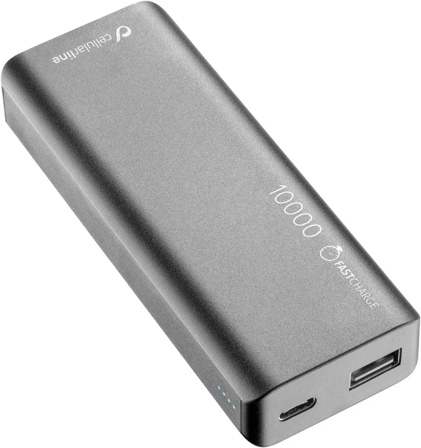 Повербанк CellularLine FreePower Slim 10000 Black (FREEPSLIM10000K) - фото 1