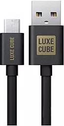 Кабель USB Luxe Cube 3A 2M micro USB Cable Black