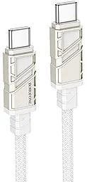 Кабель Borofone BU54 Might USB Type-C - Type-C cable 60w 3a 1.2м PD cable White - фото Кабель Borofone BU54 Might USB Type-C - Type-C cable 60w 3a 1.2м PD cable White