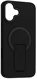 Чехол 1TOUCH Stand Matte with MagSafe для Apple iPhone 16 Plus Dark Black - фото Чехол 1TOUCH Stand Matte with MagSafe для Apple iPhone 16 Plus Dark Black