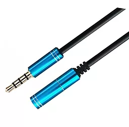 Аудио удлинитель Maxxter AUX mini Jack 3.5 мм M/F 1 м Cable blue (A-3434-1m) - фото Аудио удлинитель Maxxter AUX mini Jack 3.5 мм M/F 1 м Cable blue (A-3434-1m)