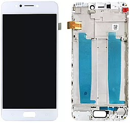 Дисплей Asus ZenFone 4 Max ZC520KL (X00HD) с тачскрином и рамкой, White - фото Дисплей Asus ZenFone 4 Max ZC520KL (X00HD) с тачскрином и рамкой, White
