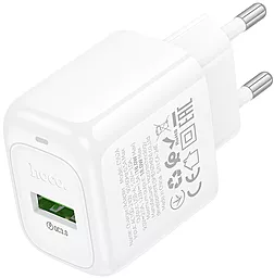 Мережевий зарядний пристрій Hoco CS52A 18w QC3.0 home charger white - фото Мережевий зарядний пристрій Hoco CS52A 18w QC3.0 home charger white