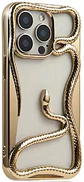 Чехол Epik Snake для Apple iPhone 14 Pro Max Gold - фото Чехол Epik Snake для Apple iPhone 14 Pro Max Gold
