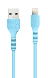 USB Кабель ACCLAB AL-CBCOLOR-L1BL 1.2M Lightning Cable Blue