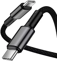 USB PD Кабель Baseus High Density Braided 20V 5A 2M USB Type-C - Type-C Cable Black (CATGD-A01) - мініатюра 2