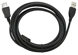 USB удлинитель USB 2.0 AM/AF 3m с ферритовым фильтром чёрный (YT-AM / AF-3.0B) - фото USB удлинитель USB 2.0 AM/AF 3m с ферритовым фильтром чёрный (YT-AM / AF-3.0B)