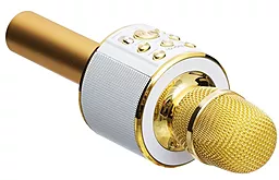 Беспроводной микрофон для караоке Hoco BK3 Cool sound Gold - миниатюра 3