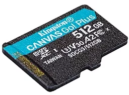 Карта пам'яті Kingston microSDXC 512 GB Canvas Go Plus Class 10 UHS-I U3 V30 A2 (SDCG3/512GBSP) - мініатюра 2