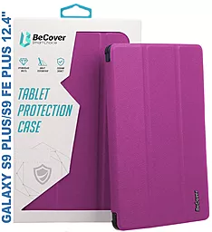 Чехол для планшета BeCover Smart Case для Samsung Galaxy Tab S9 Plus, S9 FE Plus 12.4" Purple (710373) - фото Чехол для планшета BeCover Smart Case для Samsung Galaxy Tab S9 Plus, S9 FE Plus 12.4" Purple (710373)