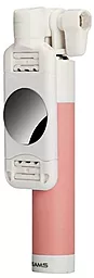 Моноподи, селфі-палки для селфі Usams US-ZB014 Small Mirror Lightning Head Selfie Stick Pink (ZPGL02)