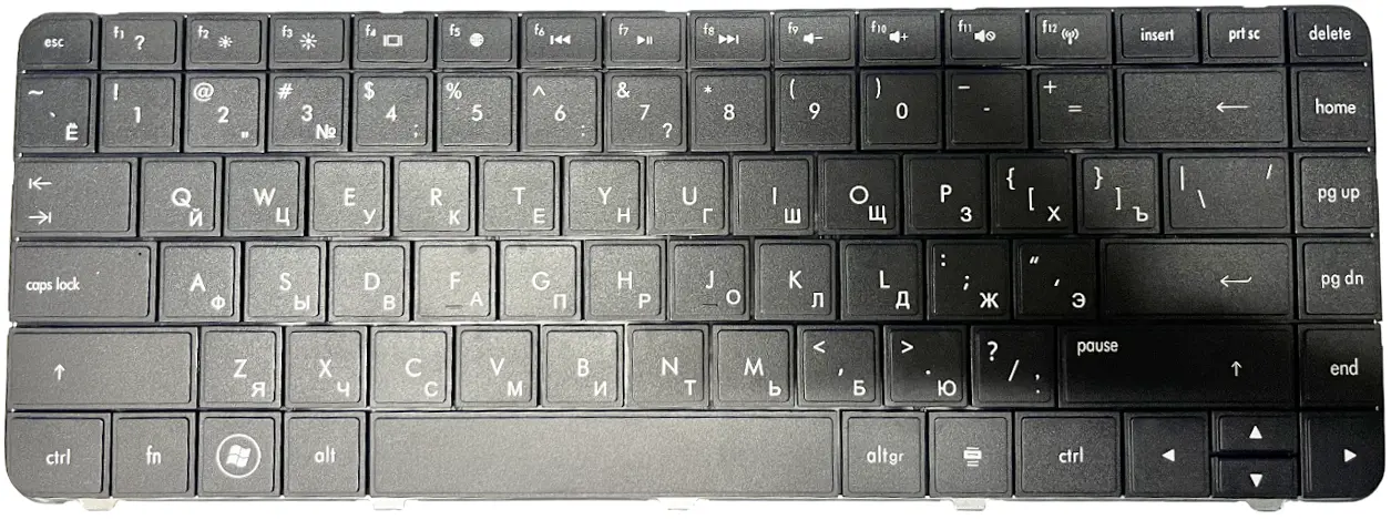 Клавіатура для ноутбуку HP Compaq 635 (633183-251) RU/ENG Black - фото 2