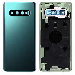 Задняя крышка корпуса Samsung Galaxy S10 Plus G975 со стеклом камеры Prism Green