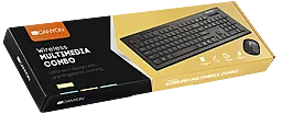 Комплект (клавиатура+мышка) Canyon USB Black (CNS-HSETW4-RU) - миниатюра 2