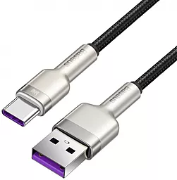 USB Кабель Baseus Cafule 66w 6a 2m USB Type-C cable black (CAKF000201) - мініатюра 2