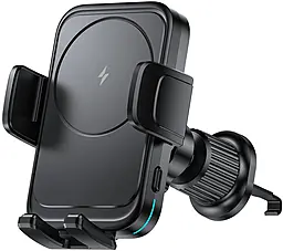 Держатель с беспроводной зарядкой WIWU CH-321 Black - фото Держатель с беспроводной зарядкой WIWU CH-321 Black