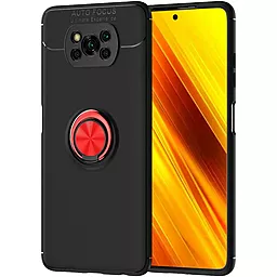 Чехол Deen ColorRing Xiaomi Poco X3 NFC Black, Red