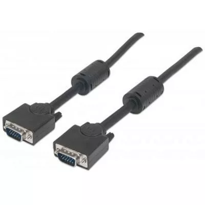 Кабель Manhattan-317733 VGA 3m Black - фото 1