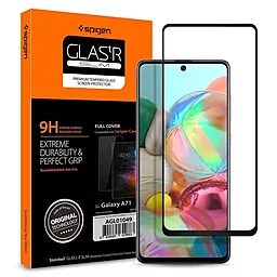 Защитное стекло Spigen Align Master Samsung A715 Galaxy A71  Black (AGL01049)
