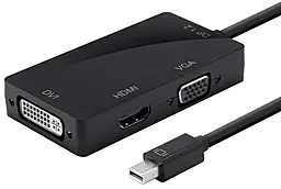 Видео конвертер Mini Display Port - HDMI / VGA / DVI 4k 30hz 0.3m black (YT-C-mnDP(M) / HDMI / VGA / DVI) EasyLife - фото Видео конвертер Mini Display Port - HDMI / VGA / DVI 4k 30hz 0.3m black (YT-C-mnDP(M) / HDMI / VGA / DVI) EasyLife