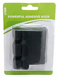 Організатор для кабелів ExtraDigital Adhesive Hook LF006 Black (KBC1732) - мініатюра 3