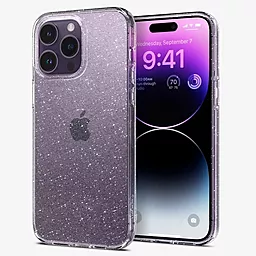 Чехол Spigen Liquid Crystal Glitter для Apple iPhone 14 Pro Max Crystal Quartz (ACS04810) - миниатюра 2