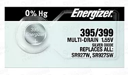 Батарейки Energizer SR1130SW / 395 / 399 Silver Oxide 1шт