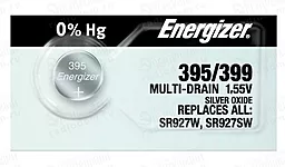 Батарейки Energizer SR1130SW / 395 / 399 Silver Oxide 1шт - фото Батарейки Energizer SR1130SW / 395 / 399 Silver Oxide 1шт