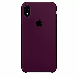 Чехол Apple Silicone Case iPhone XR Marsala