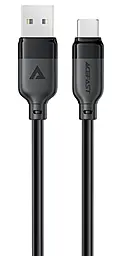 Кабель AceFast C16-04 USB-A - Type-C 15w 3a 1.2м cable Black - фото Кабель AceFast C16-04 USB-A - Type-C 15w 3a 1.2м cable Black