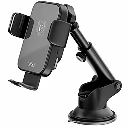 Держатель с беспроводной зарядкой XO WX036 Automatic Arm Clamp Wireless Car Holder 15W Black - фото Держатель с беспроводной зарядкой XO WX036 Automatic Arm Clamp Wireless Car Holder 15W Black