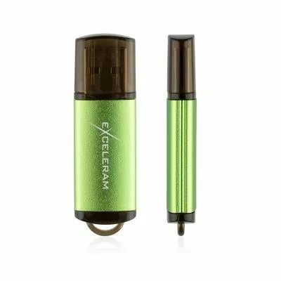Флешка Exceleram 32GB A3 Series USB 2.0 (EXA3U2GR32) Green - фото 3