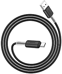 Кабель Hoco X48 Soft Silicone USB-A - Type-C 15w 3a 1м cable Black - мініатюра 2 Кабель Hoco X48 Soft Silicone USB-A - Type-C 15w 3a 1м cable Black - мініатюра 2