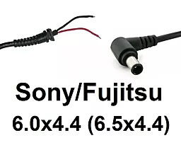 Кабель для блока питания ноутбука Sony/Fujitsu 6.0x4.4 до 8a Г-образный (cDC-6044Lb-(8))