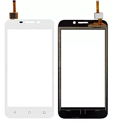 Сенсор (тачскрин) Huawei Ascend Y560 (отверстие под камеру справа, шлейф прямой) White
